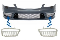 Sidegitter foran støtfanger Tåkelys DRL egnet for Mercedes S-Klasse W221 (2005-2012) S63 S65 Design