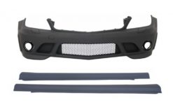 Sideskjørt foran støtfanger egnet for MERCEDES C-klasse W204 (2007-2012) C63 A-design uten tåkelys