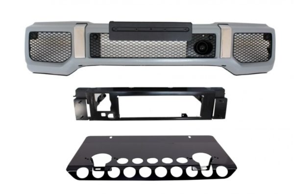 Frontstøtfanger glideplate Off Road skinnende svart egnet for Mercedes Benz W463 G-klasse (1989-2017) |