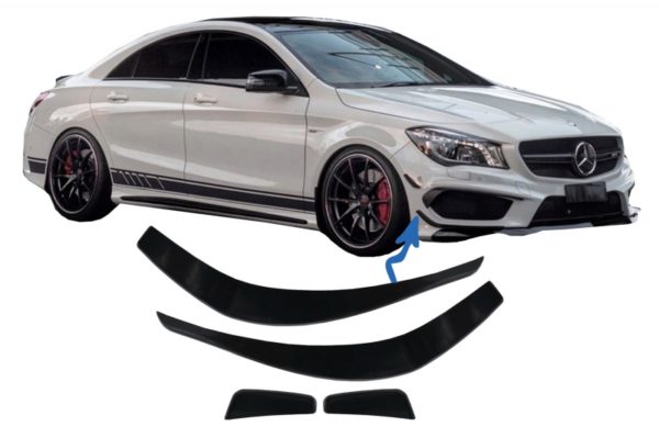 Forreste støtfanger Splittere Finner Aero egnet for Mercedes CLA W117 C117 X117 (2013-2016) CLA45 Design |