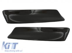 Front Bumper Splitters Spoiler egnet for BMW 3-serie E46 M3 Sedan Limousine Coupe Cabrio (1998-2004) Carbon CSL Design