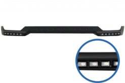 Frontstøtfanger Spoiler LED DRL Forlengelse egnet for Mercedes G-Klasse W463 (1989-2017) Design Svart