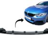 Frontstøtfanger Spoilerleppe egnet for BMW 4-serie F32 F33 F36 Coupe Cabrio Grand Coupe (2013-03.2019) med sideskjørt Add-on Lip Extensions M-Performance Black |