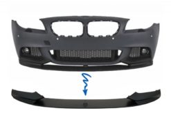 Frontstøtfanger Spoilerleppe egnet for BMW 5-serie F10 F11 Sedan Touring (2011-2017) M-Performance Design Matte Svart