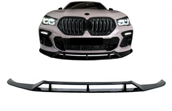 Front Bumper Spoiler Lip egnet for BMW X6 G06 X6M (2019-up) Piano Black |