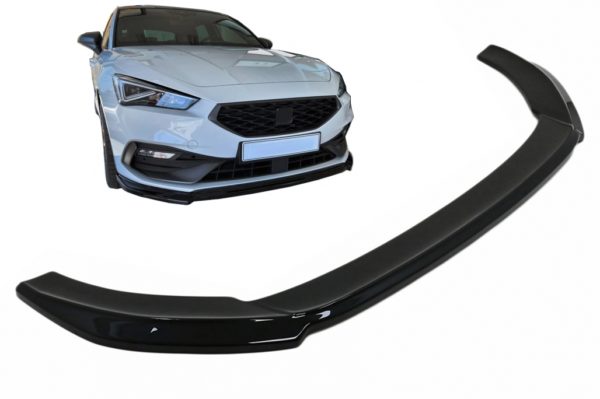 Front Bumper Spoiler Lip passer for Seat Leon MK4 FR (2020-up) Piano Black |