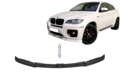 Front Bumper Spoiler Spliter Extension Lip passer for BMW X6 E71 (2008-2010) Svart