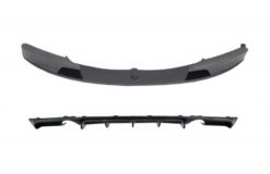 Front støtfanger Spoiler Splitter med diffuser Dobbelt uttak for enkelt eksos egnet for BMW 3-serie F30 F31 (2011-up) M-Performance Design Carbon Film Coating