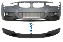 Front støtfanger Spoiler passende for BMW 3 Series F30 F31 (2011-up) Sedan Touring M-Performance Design