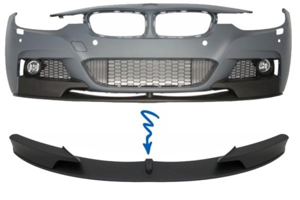 Front støtfanger Spoiler passende for BMW 3 Series F30 F31 (2011-up) Sedan Touring M-Performance Design |
