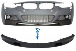 Frontstøtfangerspoiler egnet for BMW 3-serie F30 Sedan F31 Touring (2011-up) M Design Piano Black Edition