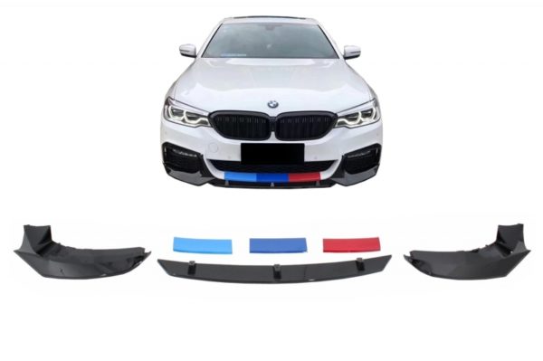 Front støtfanger Spoiler egnet for BMW 5 Series G30 G31 Limousine Touring (2017-up) M5 Design Piano Black |