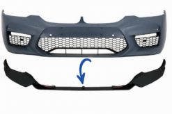 Frontstøtfangerspoiler egnet for BMW 5-serie G30 G31 Limousine Touring (2017-up) M5 Design Black