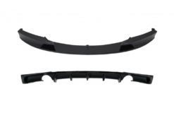 Frontstøtfangerspoiler med bakre diffusor Dobbeltuttak for enkelt eksos egnet for BMW 3-serie F30 F31 (2011-2019) M Performance Design Piano Black