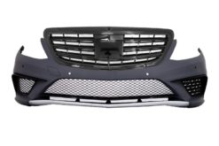 Støtfanger  - Mercedes S-Klasse W222 (2013-06.2017) S63 Design med grill piano svart