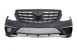 Støtfanger  - Mercedes S-Klasse W222 (2013-06.2017) S63 Design med grill svart