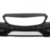 Støtfanger foran egnet for Mercedes C-Klasse C205 A205 Coupe Cabriolet (2014-2019) med bagasjeromsbagasjeromspoiler og bakre støtfanger valance Diffuser C63S Design All Black |