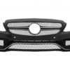 Støtfanger foran egnet for Mercedes C-Klasse C205 A205 Coupe Cabriolet (2014-2019) med bagasjeromsbagasjeromspoiler og bakre støtfanger valance Diffuser C63S Design All Black |