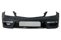 Alternative view of Støtfanger foran egnet for Mercedes C-Klasse W204 (2012-opp) C63 Facelift Design med sentralt frontgitter GT-R Panamericana Black