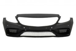 Støtfanger foran passer for Mercedes C-Klasse W205 S205 (2014-2020) Limousine T-Model Coupe Cabriolet C63 Design Uten Front Grill