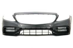 Støtfanger foran passer for Mercedes C-Klasse W205 S205 A205 C205 Limousine T-Model Coupe Cabriolet (2014-2020) Facelift C63 Design