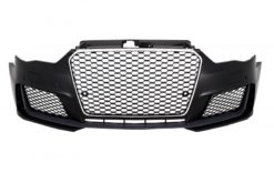 Støtfanger   - Audi A3 8V (2012-2015) 5D Hatchback Sportback RS3 Look Chrome Black