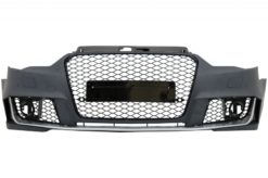 Alternative view of Støtfanger foran egnet for Audi A3 8V (2012-2015) med bakre støtfanger luftdiffuser og eksosspisser Hatchback Sportback RS3 Design