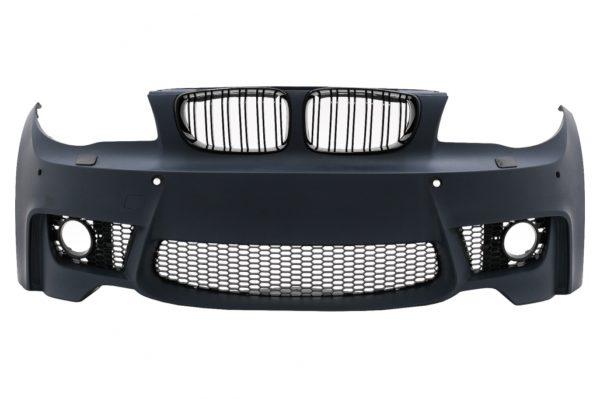 Støtfanger foran passer for BMW 1-serie E81 E82 E87 E88 (2004-2011) 1M Design med SRA PDC