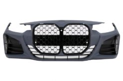 Støtfanger foran passer til BMW 4-serie F32 F33 F36 (2013-2017) Coupe Cabriolet Gran Coupe M4 Design Black Grille
