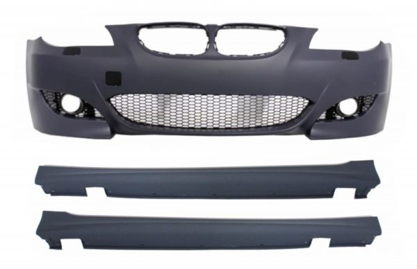 Støtfanger foran passer for BMW 5-serie E60 E61 (2003-2010) med sideskjørt M5 Design