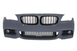 Støtfanger foran egnet for BMW 5-serie F10 F11 (2011-2014) M-Technik Design med nyregitter Double Stripe M Design Piano Black