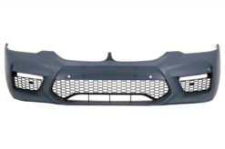 Alternative view of Støtfanger foran egnet for BMW 5-serie G30 G31 (2017-2019) med sentrale nyregitter Double Stripe M5 Sport Design