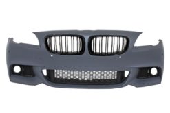 Støtfanger foran egnet for BMW F10 F11 5-serien (2011-up) M-Technik Design med nyregitter Double Stripe M Design Piano Black