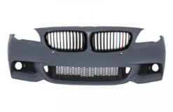 Støtfanger  - BMW F10 F11 5-serie (2011-opp) M-Technik Design Uten tåkelys med nyregriller doble Stripe Piano Black