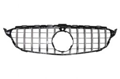 Alternative view of Støtfanger foran egnet for Mercedes C-klasse W205 S205 (2014-2018) med sentralgitter krom og bakre diffuser C63 Design