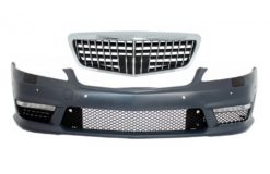Støtfanger foran egnet for Mercedes S-Klasse W221 (2005-2012) med Single Frame Front Grille S63 S65 Design