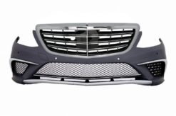 Støtfanger foran egnet for Mercedes S-klasse W222 (2013-06.2017) S63 Design med sentralgitter krom