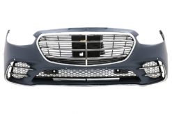 Støtfanger foran egnet for Mercedes S-Klasse W223 Limousine (2020-up) Sport Line Design