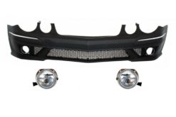 Frontstøtfanger egnet for Mercedes W211 E-Klasse (2006-2009) Ansiktsløftning med tåkelysprojektorer