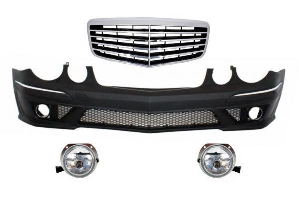 Støtfanger foran egnet for Mercedes W211 E-Klasse (2006-2009) Montering med Facelift Front Grille |