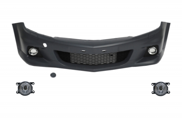 Støtfanger foran egnet for Opel Astra H (2004-2009) OPC Design med tåkelys |