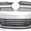 Støtfanger foran egnet for VW Golf V 5 (2003-2007) Jetta (2005-2010) R32 Look Grille i børstet aluminium |