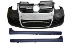 Støtfanger foran passer for VW Golf V 5 (2003-2007) Sideskjørt R32 Look Chrome Grill