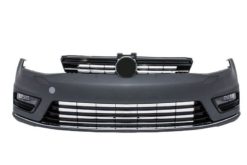 Alternative view of Støtfanger foran egnet for VW Golf VII 7 (2013-2017) R-line Look med frontlykter 3D LED DRL FLOWING Dynamic Sequential Turning Lights Silver