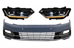 Støtfanger foran egnet for VW Passat B8 3G (2015-2018) R-Line med frontlys LED-matrise med sekvensielle dynamiske svinglys