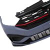 Frontstøtfanger med sentralgitter og leppeforlengelsesspoiler egnet for VW Jetta Mk7 (2019-2021) GLI Design |