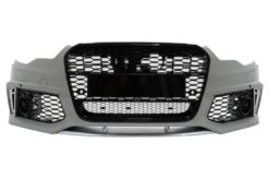 Støtfanger foran med sentralgitter passer for Audi A6 C7 4G (2011-2015) RS6 Design