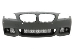 Alternative view of Frontstøtfanger med sentrale gitter Nyre egnet for BMW 5-serie F10 F11 Non LCI (07.2010-2013) og sideskjørt Sedan Touring M-Technik Design