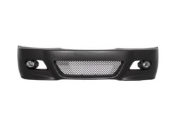 Alternative view of Frontstøtfanger med sentrale nyregitter dobbel stripe egnet for BMW E46 (1998-2004) og tåkelys M3 Look
