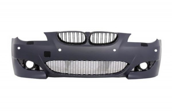 Frontstøtfanger med sentrale nyregitter Dobbelstripe egnet for BMW 5-serie E60 E61 LCI (2007-2010) M5 Design PDC 18mm |